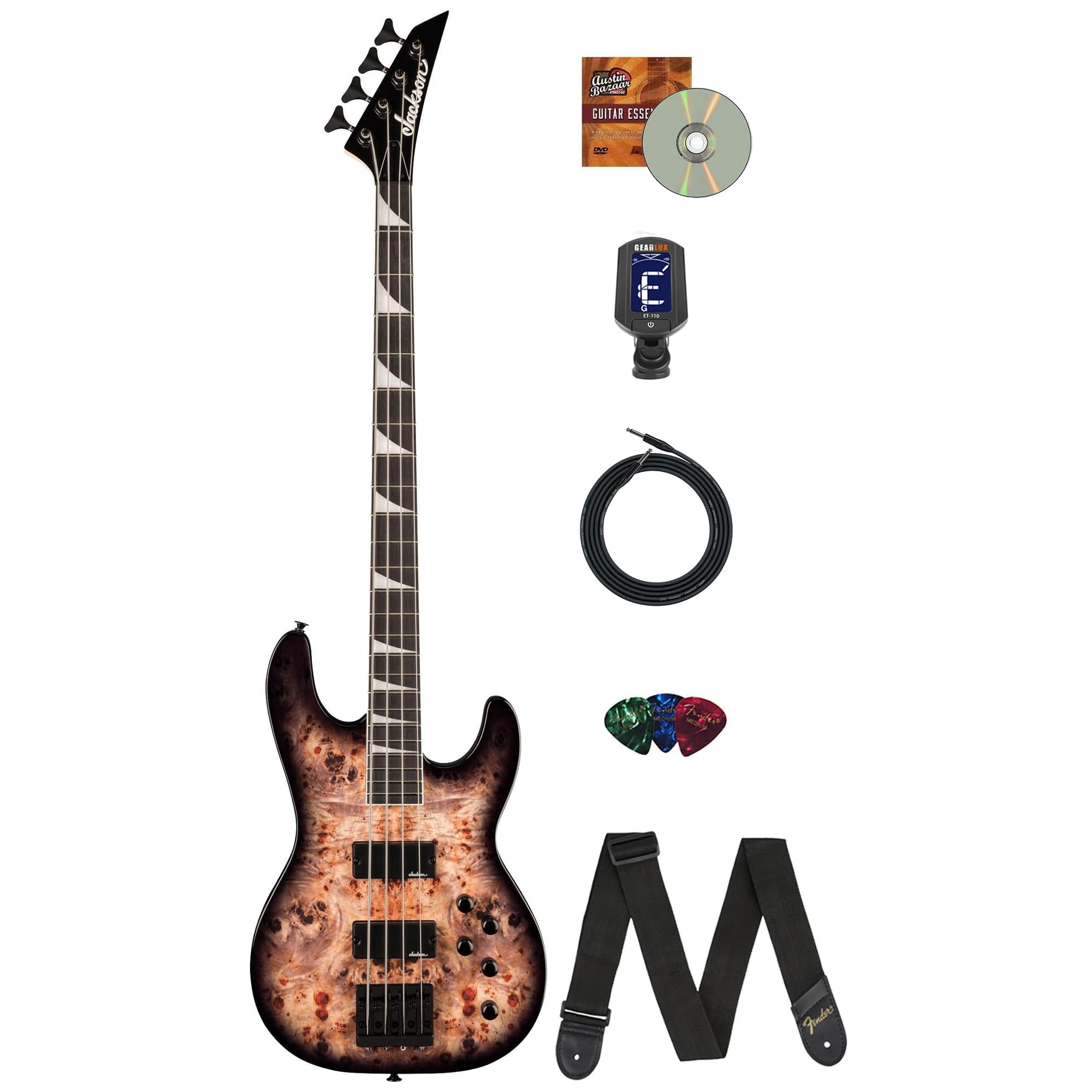 ベース Jackson JS CB Amazon.com: Jackson JS Series Concert Bass CB JS3P Transparent